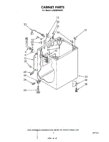 03 - Cabinet parts for Whirlpool Washer LA5500XKW2 from AppliancePartsPros.com