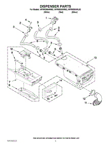 04 - Dispenser Parts parts for Whirlpool Washer WFW9250WW02 from AppliancePartsPros.com