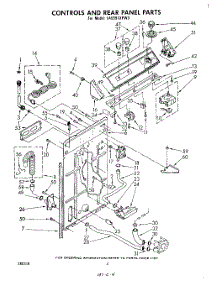 03 - Controls And Rear Panel parts for Whirlpool Washer LA5591XPW3 from AppliancePartsPros.com