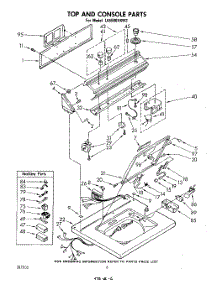 06 - Top And Console parts for Whirlpool Washer LA5500XKW2 from AppliancePartsPros.com
