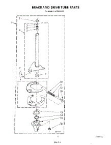 09 - Brake And Drive Tube parts for Whirlpool Washer LA7780XSW1 from AppliancePartsPros.com