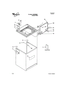 Top And Cabinet parts for Whirlpool Washer LSQ9565MQ0 from AppliancePartsPros.com