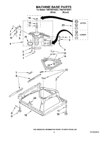 05 - Machine Base Parts parts for Whirlpool Washer 7MWT96700SQ1 from AppliancePartsPros.com