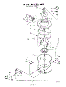 06 - Tub And Basket parts for Whirlpool Washer LA7800XPW1 from AppliancePartsPros.com