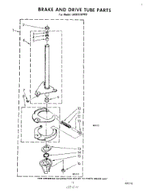 09 - Brake And Drive Tube parts for Whirlpool Washer LA5591XPW3 from AppliancePartsPros.com