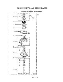 11 - Basket Drive And Brake parts for Whirlpool Washer LA7680XMW0 from AppliancePartsPros.com
