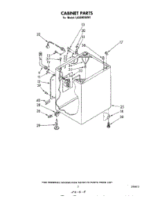 03 - Cabinet parts for Whirlpool Washer LA5500XKW1 from AppliancePartsPros.com
