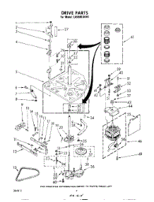 04 - Drive parts for Whirlpool Washer LA5500XKW1 from AppliancePartsPros.com