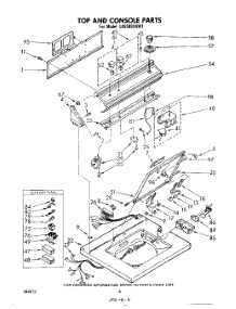 06 - Top And Console parts for Whirlpool Washer LA5500XKW1 from AppliancePartsPros.com