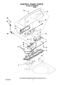02 - Control Panel Parts parts for Whirlpool Washer WTW6300WW0 from AppliancePartsPros.com