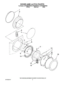 02 - Door And Latch Parts parts for Whirlpool Washer WFW9550WW00 from AppliancePartsPros.com