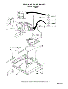 05 - Machine Base Parts parts for Whirlpool Washer WTW58ESVW1 from AppliancePartsPros.com