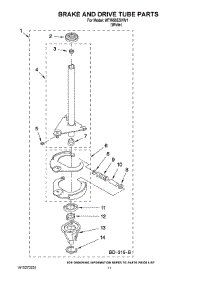 07 - Brake And Drive Tube Parts parts for Whirlpool Washer WTW58ESVW1 from AppliancePartsPros.com