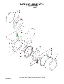 02 - Door And Latch Parts parts for Whirlpool Washer WFW9200SQ04 from AppliancePartsPros.com