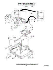05 - Machine Base Parts parts for Whirlpool Washer WTW57ESVW1 from AppliancePartsPros.com
