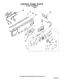 03 - Control Panel Parts parts for Whirlpool Washer WFW9200SQ04 from AppliancePartsPros.com