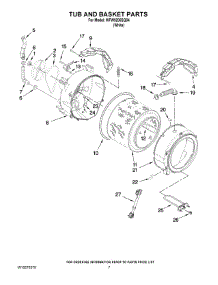 05 - Tub And Basket Parts parts for Whirlpool Washer WFW9200SQ04 from AppliancePartsPros.com