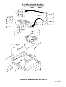 05 - Machine Base Parts parts for Whirlpool Washer 7MWT98800WT0 from AppliancePartsPros.com