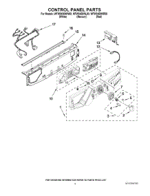 03 - Control Panel Parts parts for Whirlpool Washer WFW9450WL00 from AppliancePartsPros.com