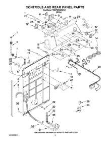 02 - Controls And Rear Panel Parts parts for Whirlpool Washer 7MWT98965WW1 from AppliancePartsPros.com