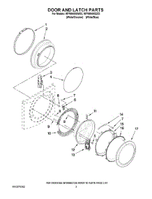 02 - Door And Latch Parts parts for Whirlpool Washer WFW9400SW03 from AppliancePartsPros.com