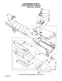 04 - Dispenser Parts parts for Whirlpool Washer WFW9400SW03 from AppliancePartsPros.com