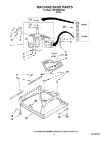 05 - Machine Base Parts parts for Whirlpool Washer 7MWT99900WQ0 from AppliancePartsPros.com