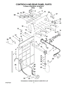 02 - Controls And Rear Panel Parts parts for Whirlpool Washer WTW57ESVH1 from AppliancePartsPros.com