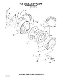 05 - Tub And Basket Parts parts for Whirlpool Washer WFW9300VU04 from AppliancePartsPros.com