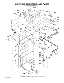 02 - Controls And Rear Panel Parts parts for Whirlpool Washer 1CWTW57ESVW1 from AppliancePartsPros.com
