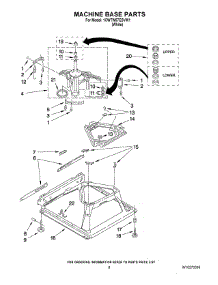 05 - Machine Base Parts parts for Whirlpool Washer 1CWTW57ESVW1 from AppliancePartsPros.com