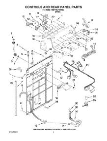 02 - Controls And Rear Panel Parts parts for Whirlpool Washer 7MWT96710WM0 from AppliancePartsPros.com