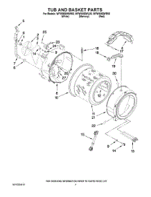 05 - Tub And Basket Parts parts for Whirlpool Washer WFW9550WR00 from AppliancePartsPros.com