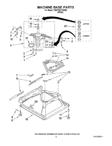 05 - Machine Base Parts parts for Whirlpool Washer 7MWT96710WM0 from AppliancePartsPros.com