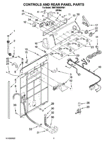 02 - Controls And Rear Panel Parts parts for Whirlpool Washer 7MWT98960WM1 from AppliancePartsPros.com