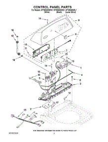 02 - Control Panel Parts parts for Whirlpool Washer WTW6800WL1 from AppliancePartsPros.com