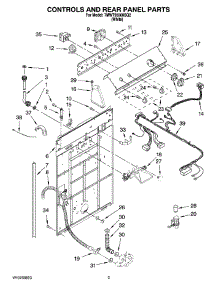 02 - Controls And Rear Panel Parts parts for Whirlpool Washer 7MWT95500SQ2 from AppliancePartsPros.com