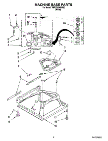 05 - Machine Base Parts parts for Whirlpool Washer 7MWT95500SQ2 from AppliancePartsPros.com