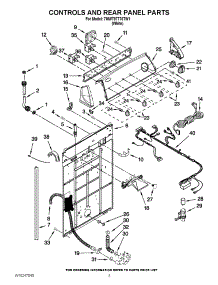 02 - Controls And Rear Panel Parts parts for Whirlpool Washer 7MWT97770TW1 from AppliancePartsPros.com