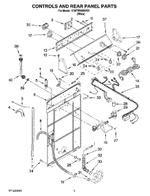 02 - Controls And Rear Panel Parts parts for Whirlpool Washer 1CWTW5505VQ1 from AppliancePartsPros.com