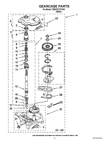 08 - Gearcase Parts parts for Whirlpool Washer 7MWT97770TW1 from AppliancePartsPros.com