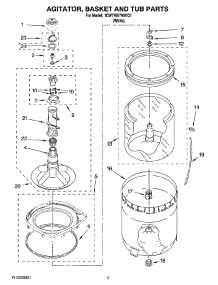 03 - Agitator, Basket And Tub Parts parts for Whirlpool Washer 1CWTW5790VQ1 from AppliancePartsPros.com