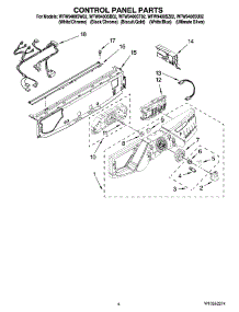 03 - Control Panel Parts parts for Whirlpool Washer WFW9400SZ02 from AppliancePartsPros.com