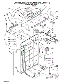 02 - Controls And Rear Panel Parts parts for Whirlpool Washer 3RGSC9400SL1 from AppliancePartsPros.com