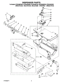 04 - Dispenser Parts parts for Whirlpool Washer WFW9400SB02 from AppliancePartsPros.com