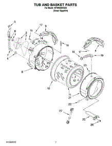 05 - Tub And Basket Parts parts for Whirlpool Washer WFW9400VE02 from AppliancePartsPros.com