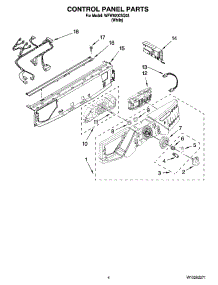 03 - Control Panel Parts parts for Whirlpool Washer WFW9200SQ03 from AppliancePartsPros.com