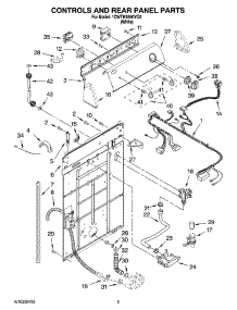 02 - Controls And Rear Panel Parts parts for Whirlpool Washer 1CWTW5590VQ0 from AppliancePartsPros.com
