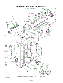03 - Controls And Rear Panel parts for Whirlpool Washer LA5200XTW0 from AppliancePartsPros.com