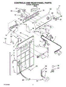 02 - Controls And Rear Panel Parts parts for Whirlpool Washer WTW5790VQ2 from AppliancePartsPros.com
